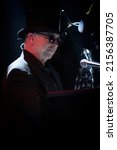 Small photo of ZAGREB, CROATIA - MARCH 09, 2018: American rock band Toto on 40 Trips Around The Sun Tour. David Paich Emmy and Grammy award-winning keyboardist and singer of rock band Toto