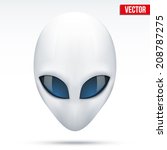 alien head creature from... | Shutterstock .eps vector #208787275