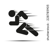 running people in motion.... | Shutterstock .eps vector #228785905