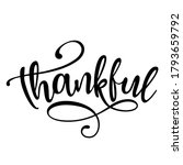 thankful   inspirational... | Shutterstock .eps vector #1793659792