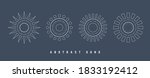 abstract white suns or moons.... | Shutterstock .eps vector #1833192412