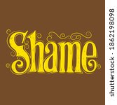 shame logo name vintage... | Shutterstock .eps vector #1862198098