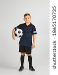 Little Boy Football Player In...