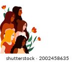 banner with women of different... | Shutterstock .eps vector #2002458635