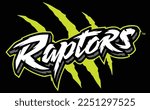 illustration raptors graphic slogan font print vector