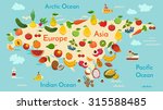 Fruit World Map  Eurasia....