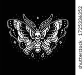 butterfly traditional tattoo... | Shutterstock .eps vector #1725336352