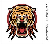 angry tiger illustration vector ... | Shutterstock .eps vector #1854080755