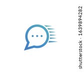 fast chat logo design template | Shutterstock .eps vector #1639894282
