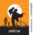 happy father's day. dad is like ... | Shutterstock .eps vector #2164496885