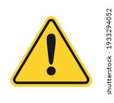 triangle yellow caution sign... | Shutterstock .eps vector #1933294052