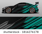 car wrap design with green... | Shutterstock .eps vector #1816276178