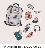 collection of adventure  travel ... | Shutterstock . vector #1720873618