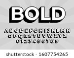 modern styled 3d trendy font... | Shutterstock .eps vector #1607754265