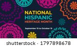 hispanic heritage month. vector ... | Shutterstock .eps vector #1797898678