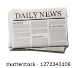Business Newspaper isolated on white background, Daily Newspaper mock-up concept