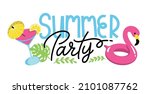 summer party   color rainbow... | Shutterstock .eps vector #2101087762
