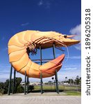 Small photo of Ballina, NSW, Australia, December 2018. View of the Big Prawn