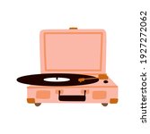 Record Player With Vinyl Disc...