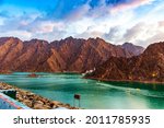 beautiful view of hatta dam or... | Shutterstock . vector #2011785935