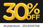 30 percent off. discount... | Shutterstock .eps vector #2013434768
