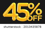 45 percent off. discount... | Shutterstock .eps vector #2013435878
