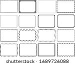 simple border frame vector set | Shutterstock .eps vector #1689726088