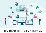 business technology cloud... | Shutterstock .eps vector #1537460402