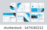 template layout design with... | Shutterstock .eps vector #1674182212