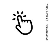 clicking finger icon  hand... | Shutterstock .eps vector #1556967362