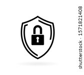 security icon in flat style.... | Shutterstock .eps vector #1571821408