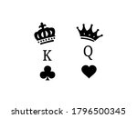 king and queen couple icon... | Shutterstock .eps vector #1796500345