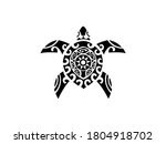 turtle tattoo icon vector...