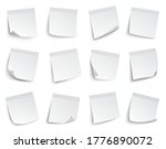 note paper stickers. white... | Shutterstock .eps vector #1776890072