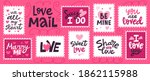 love mail stamp. hand drawn... | Shutterstock .eps vector #1862115988