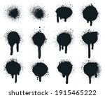 spray paint dots. splatter... | Shutterstock .eps vector #1915465222
