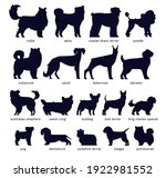 Dog Silhouettes. Various Breed. ...