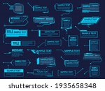 futuristic callouts titles.... | Shutterstock . vector #1935658348