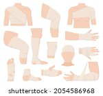 cartoon physical injured body... | Shutterstock .eps vector #2054586968