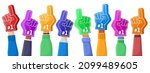 foam fingers  football ... | Shutterstock .eps vector #2099489605