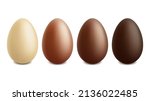 realistic easter chocolate egg  ... | Shutterstock .eps vector #2136022485