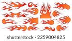 flame decal. tribal fire vinyl...