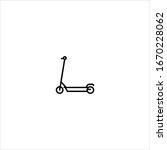 scooter outline icon... | Shutterstock .eps vector #1670228062