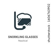 Snorkling Glasses Glyph Icon...