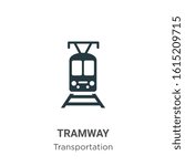 Tramway Glyph Icon Vector On...