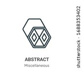 abstract outline vector icon.... | Shutterstock .eps vector #1688353402