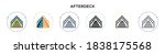 afterdeck icon in filled  thin... | Shutterstock .eps vector #1838175568
