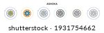 ashoka icon in filled  thin... | Shutterstock .eps vector #1931754662
