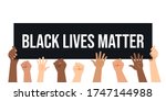 black lives matters. social... | Shutterstock .eps vector #1747144988