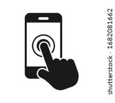 touch screen icon  smartphone... | Shutterstock .eps vector #1682081662